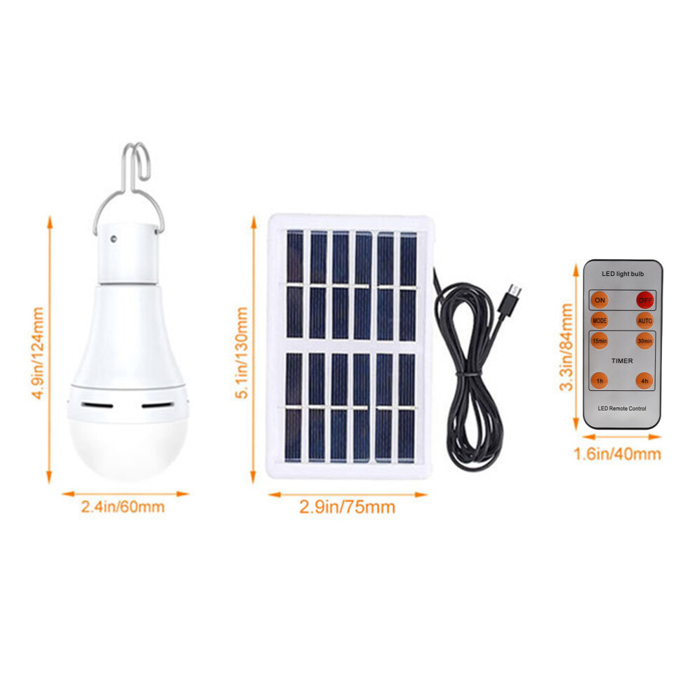 Solar LED Bulb Indoor Outdoor Emergency Light Remote Adjustable IP65-image-OPC-PKXT7GW-NEW