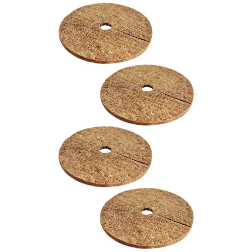 4 kokosplantenmatten bloemmulch voor bloempotten accessoires