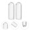 1200 Pcs Pegboard Hooks Protector Rubber End Caps Flexible Tip Cover 11