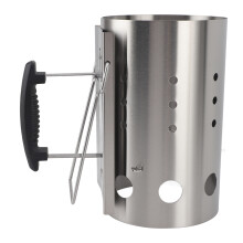 Stainless Steel Chimney Starter Portable Charcoal Barrel BBQ