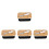4Pcs Butter Dish With Lid Airtight Container And 9