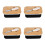 4Pcs Butter Dish With Lid Airtight Container And 8