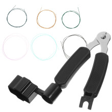 1Set Gitaar Onderhoud Kit Met Snaren Cutter Winder En Pin Trekker