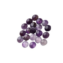 20 stuks 1 cm paarse kristal rond glas inleg voor sieraden ambacht