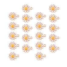 100Stk Weiße Sonnenblumen Anhänger Für Und Schmuck