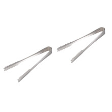 Mini Food Serving Tongs 8-Piece Set, Stainless Steel Ice Cube Tongs, Bar Clip Tongs For Food