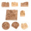 5 Pcs Mountain Mini Decor Mountains Craft Molds Light Brown 4