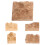 5 Pcs Mountain Mini Decor Mountains Craft Molds Light Brown 1