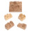 5 Pcs Mountain Mini Decor Mountains Craft Molds Light Brown 9