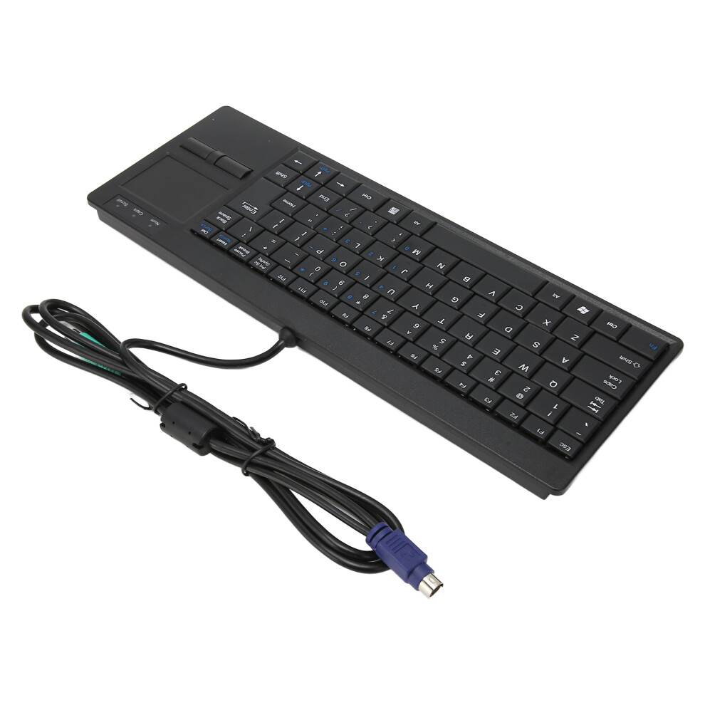 Durable Wired Industrial Keyboard With Touchpad Ps2 Interface 7641352019574
