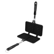 Stovetop Waffle Maker Pan Anti-Stick Aluminum Double Waffle