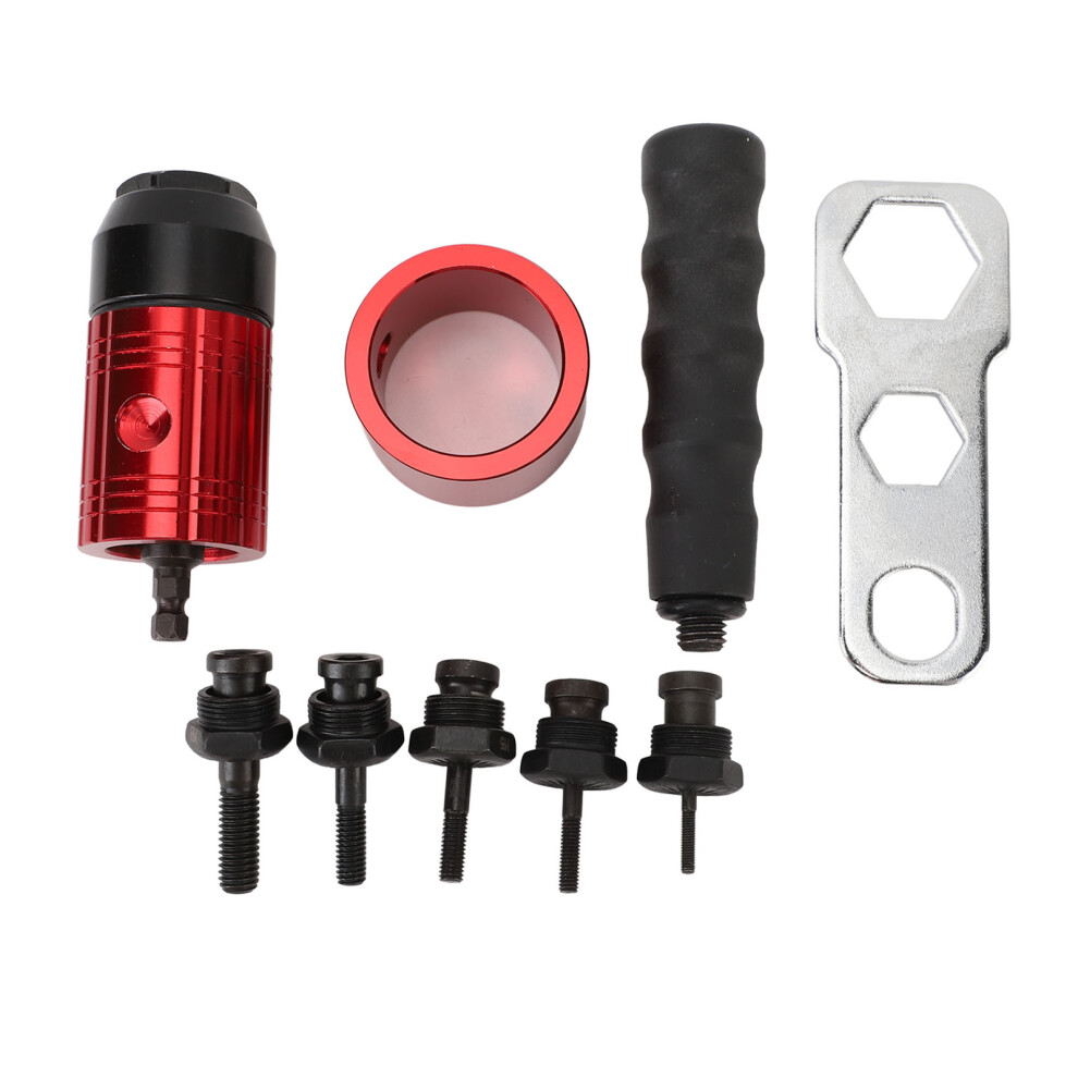 Rivet Nut Tool Adapter With 5 Mandrels Manual Automatic Nut Gun 609610716310