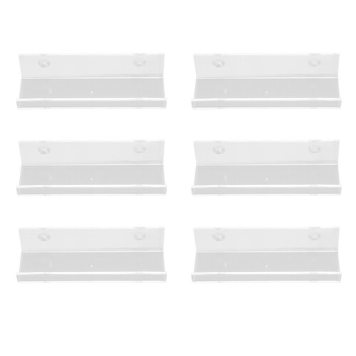 6 Pcs Acrylic Wall Mounted Record Shelf Clear Vinyl Holder 2