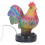 Stained Resin Rooster Table Lamp LED Animal Night Light Home Decor 3