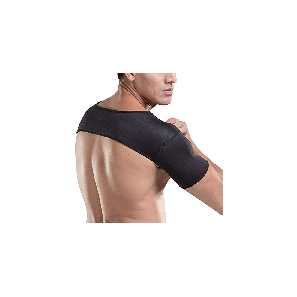 Double Shoulder Support Brace, Shoulder Wrap Protector for Dislocation Prevention, AC Sprain and Bursitis Recovery