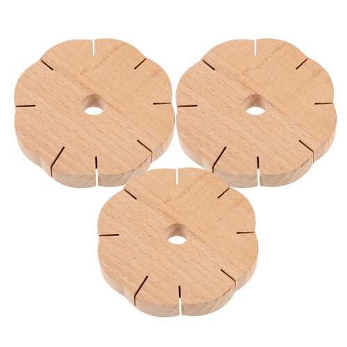 12 Pcs Wood Bracelet Knitting Disc Tool Board 1