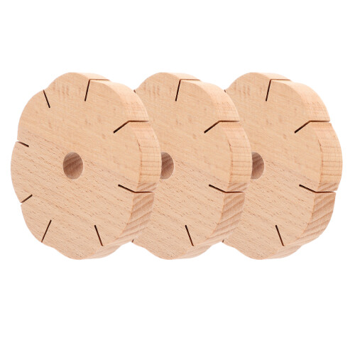 12 Pcs Wood Bracelet Knitting Disc Tool Board 2