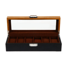 2Pcs Multi Color Vintage Watch Storage Box Wooden Buckle Display Case