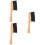 3Pcs Billiard Pool Table Cleaning Brush With Wooden Handle 9