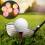 6PCS Synthetischer Gummi LED Leuchtender Golfball 4