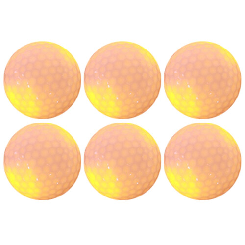 6PCS Synthetischer Gummi LED Leuchtender Golfball