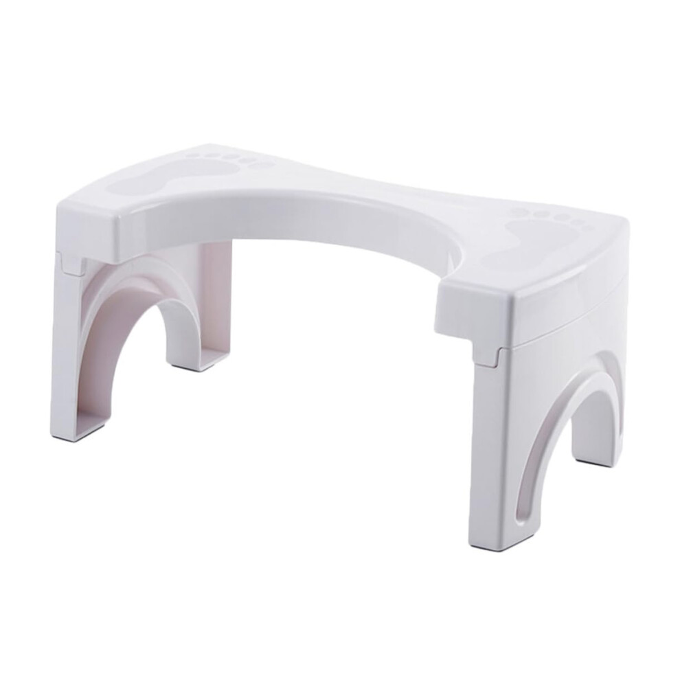 Folding Toilet Stepping Stool Plastic Construction Space Saving Design For Adults Strong Load Bearing Capacity