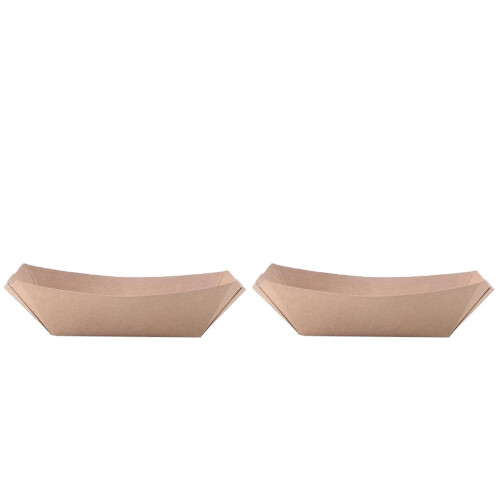 100 Pcs Take Out Containers Kraft Paper Lunch Salad Box 1