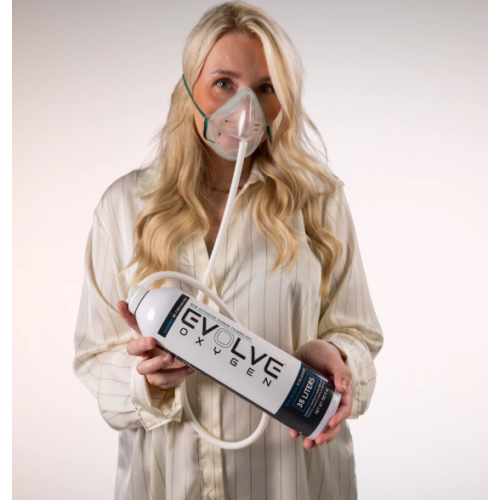 Evolve Oxygen Cans 70L 2 Pack with Mask & Tube 2