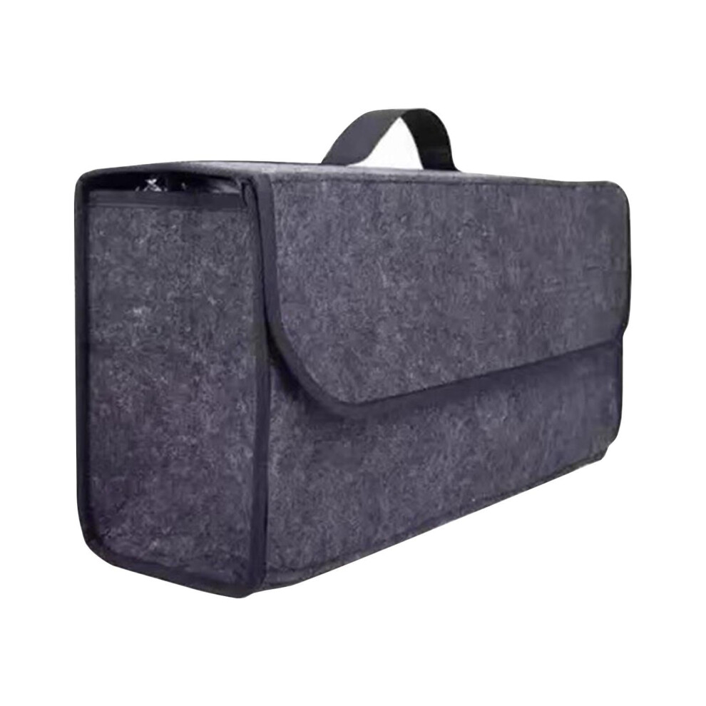 Suv Trunk Organizer, Large Felt Car Storage Box For Sedan And Suv, Foldable Trunk Organizer With Handle 9354506097936