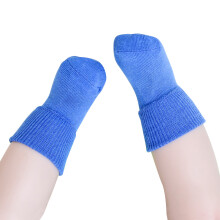 2Pcs Unisex Cotton Socks For Kids 4-6 Years Royal Blue