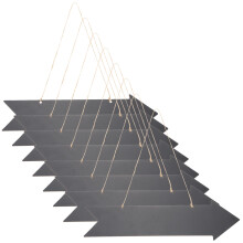 16 Pcs Chalkboard Arrow Signs Double Sided Blank Directional