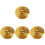 4Pcs Practice Drum Splash Cymbal Metal Set Instrument 4