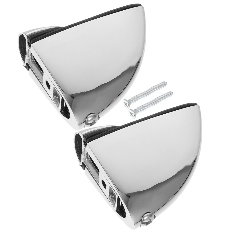 4 Pcs Mirror Holder Clips Glass Shelf Mounting Clips 033759305737