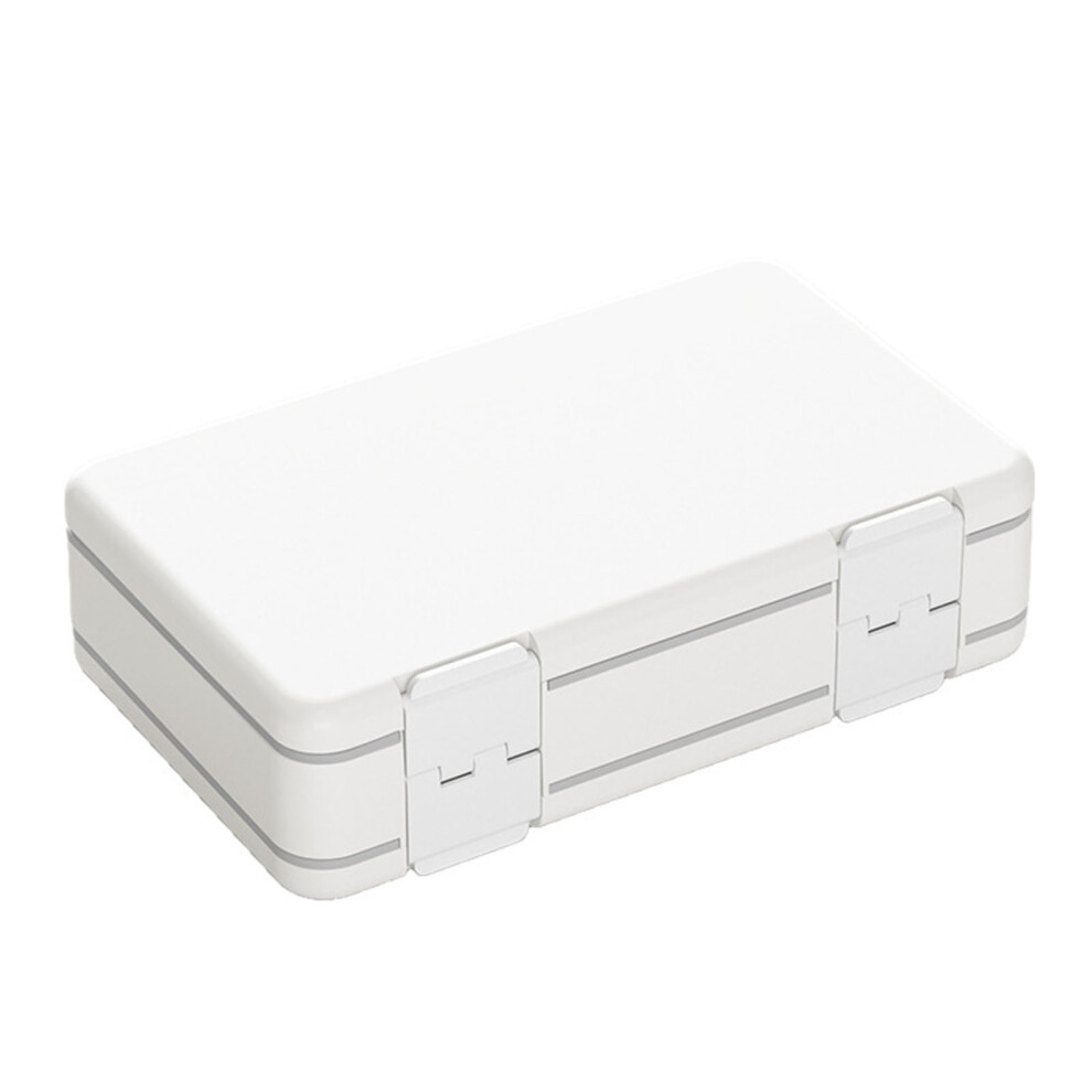 Double Layer 24 Grid Portable Medicine Organizer