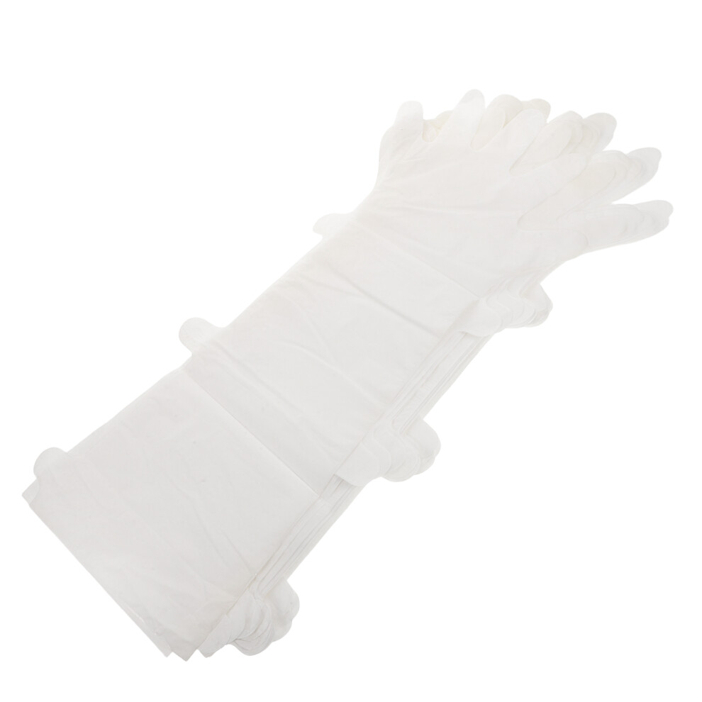 Ohphcall 40 Pairs Long Disposable Hand Masks For Touchscreen Gloves Spa Use