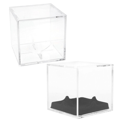 Acrylic Cube Baseball Display Case With Foam Holder 1