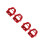 4 Pcs Fire Sprinkler For Flush Mount Alarm Protection 8