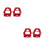 4 Pcs Fire Sprinkler For Flush Mount Alarm Protection 6