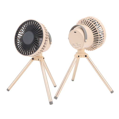 Outdoor-Campingventilator Mini 2000 mAh khakifarbenes Stativ