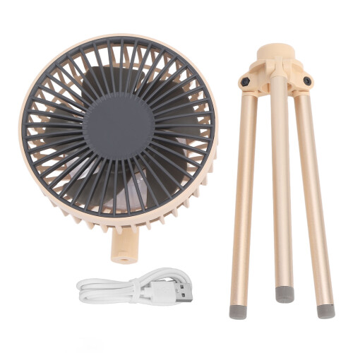 Outdoor-Campingventilator Mini 2000 mAh khakifarbenes Stativ 1