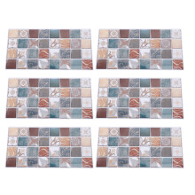 (FG62) 6 PCS Kitchen Backsplash Wallpaper PVC Waterproof 5.9x11.8in