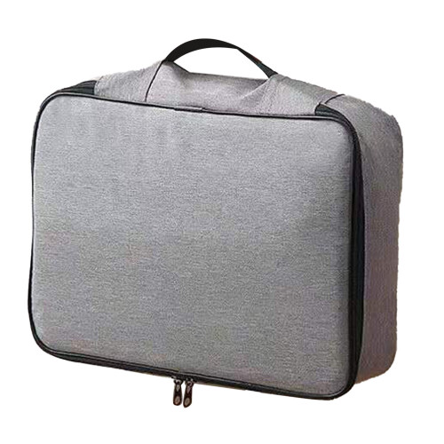 (Dark Blue) Oxford Certificate Storage Bag with Code Lock Gray
