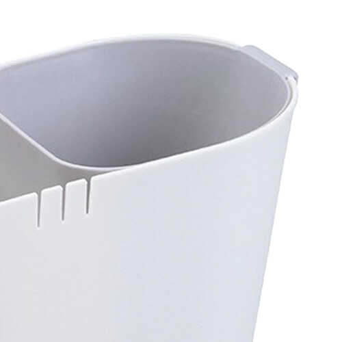 Mini Divided Trash Can Desktop Two Compartment Wet Dry Separation Waste Bin Home School PP Material Compact Design 2