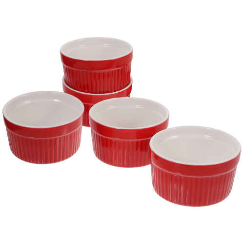 15 Pcs Ceramic Baking Bowl With Wicker Handleless Cup For Home Kitchen 1