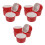 15 Pcs Ceramic Baking Bowl With Wicker Handleless Cup For Home Kitchen 5