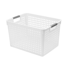 Plastic Storage Basket Multifunctional Anti-Slip Hollow Organizer