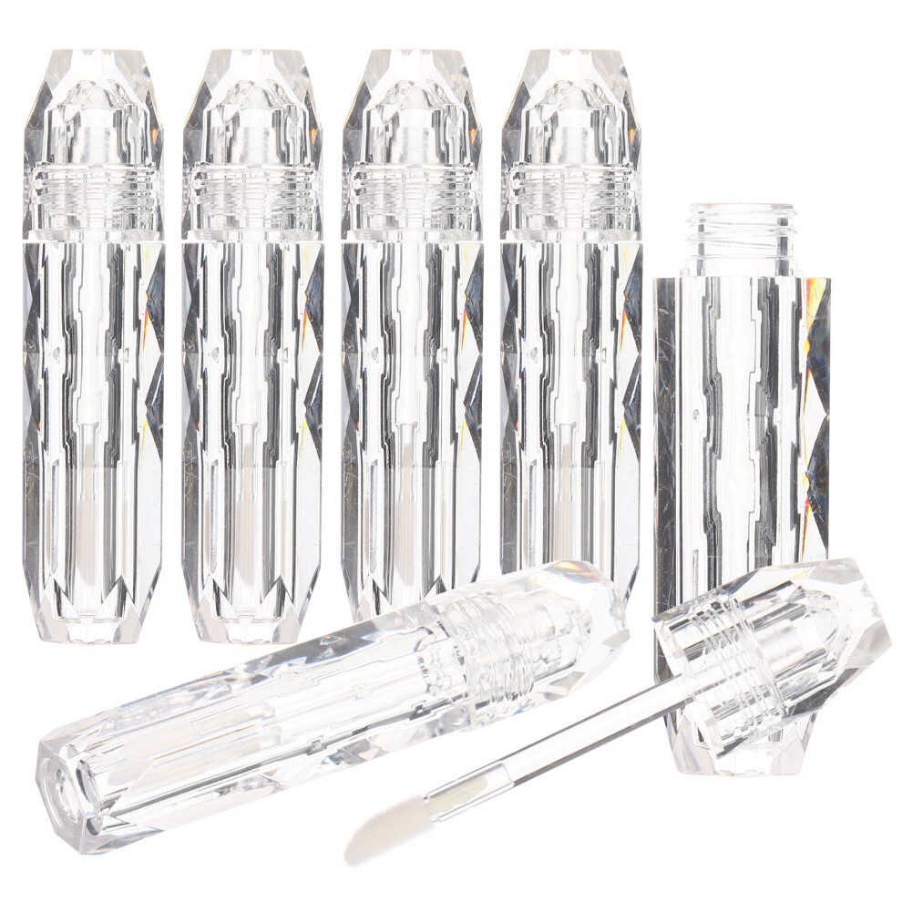 Totority 16 Pcs Transparent Empty Lip Gloss Tubes With Wand