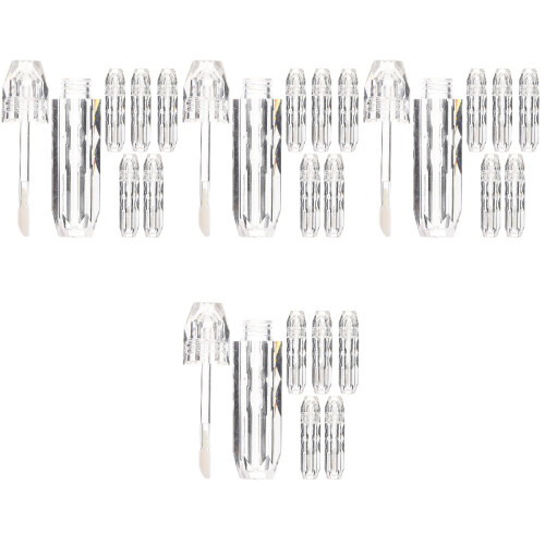 16 Pcs Transparent Empty Lip Gloss Tubes With Wand 2