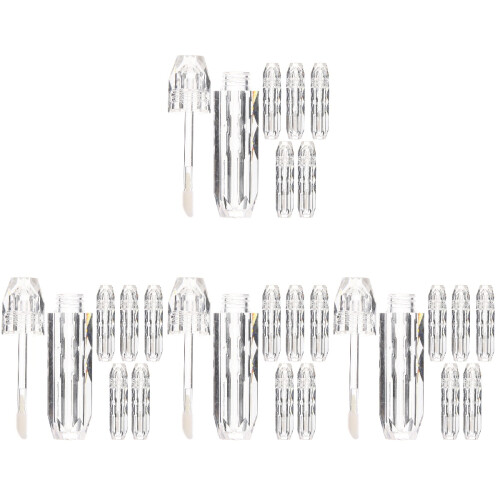 16 Pcs Transparent Empty Lip Gloss Tubes With Wand 1