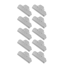 (Pink) 10PCS Food Sealing Clip Damp Proof Snack Bag Sealer Gray